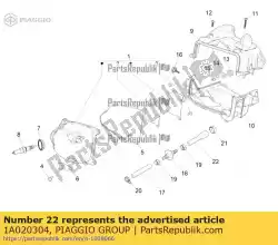 Ici, vous pouvez commander le tubo sfiato olio (lato dépurateur) auprès de Piaggio Group , avec le numéro de pièce 1A020304: