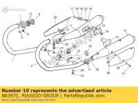 883971, Piaggio Group, t?umik lewy moto-guzzi breva ie nevada classic ie 750 2003 2004, Nowy