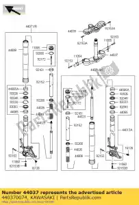 Kawasaki 440370074 tenedor-tenedor debajo - Lado inferior