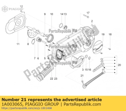 Aprilia 1A003065, Schroef met flens m6x25, OEM: Aprilia 1A003065