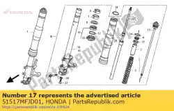 Aqui você pode pedir o borracha, rolha em Honda , com o número da peça 51517MFJD01: