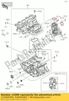 132800305, Kawasaki, support, transmission zx600r9f kawasaki  zx 600 636 2009 2010 2011 2012 2013 2014 2015 2016 2017 2018 2019 2021, Nouveau