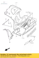 6818539F00YC2, Suzuki, fita, sob, superior suzuki gsx r600 600 , Novo