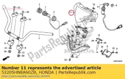 Tutaj możesz zamówić os? Ona miernika górna * r232 od Honda , z numerem części 53205HN8A60ZB: