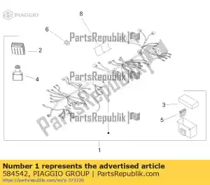 Piaggio Group 584542 cable harness - Bottom side
