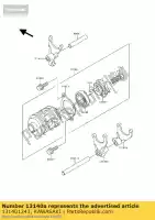 131401243, Kawasaki, mudança de garfo, baixa e 4ª kawasaki kdx  c e h kdx200 200 , Novo