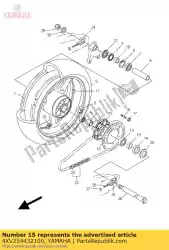 Qui puoi ordinare pignone, guidato (43t) da Yamaha , con numero parte 4XV254432100: