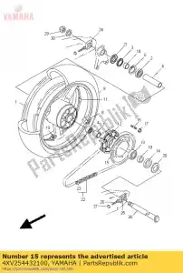 yamaha 4XV254432100 pignone, guidato (43t) - Il fondo