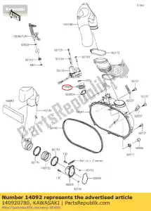 kawasaki 140920780 ok?adka kvf750gcs - Dół