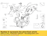 AP8127145, Piaggio Group, Câble moteur relais-démarreur aprilia derbi  rambla rsv rsv tuono sport city sport city street 125 300 1000 2004 2005 2006 2007 2008 2009 2010 2012, Nouveau