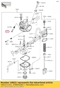 kawasaki 160211161 schroefgas stop kx500-e6 - Onderkant