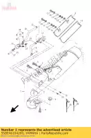 5SBE46104200, Yamaha, ext pipe emaille emballe yamaha aerox yq 50 2005 2006 2007 2008 2009 2010 2011 2012, Nowy