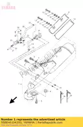 Qui puoi ordinare emballe emaille ext pipe da Yamaha , con numero parte 5SBE46104200: