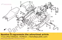 77211MZ7000ZD, Honda, cappuccio, parte superiore centrale * b143m honda vfr  f vfr750f 750 , Nuovo