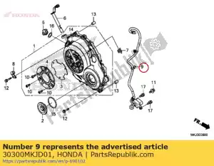 honda 30300MKJD01 zesp. generatora impulsowego - Dół