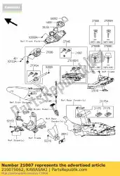 Here you can order the rotor,lock tank cap zg1400a8f from Kawasaki, with part number 210075062: