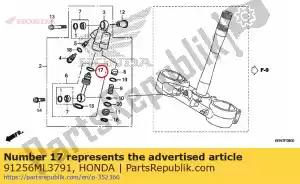 honda 91256ML3791 oring, 21,9x2 - La partie au fond