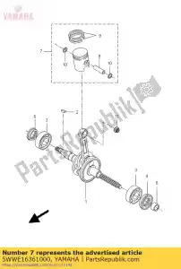 yamaha 5WWE16361000 piston (0.50mm o/s - Bottom side