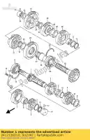 2412126D10, Suzuki, arbre, compteur suzuki gsx  g f gsxr w gsx1100g 1100 , Nouveau