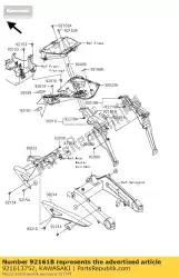 Qui puoi ordinare ammortizzatore da Kawasaki , con numero parte 921613752: