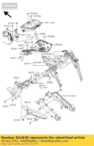 Kawasaki 921613752 amortisseur - La partie au fond