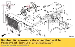 Honda 19080KYJ901 moteur assy, ??ventilateur - La partie au fond