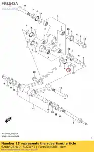 suzuki 6268428H10 espaçador, rr cushi - Lado inferior