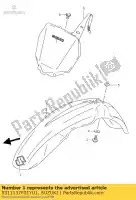 5311137F01YU1, Suzuki, frente do pára-choque suzuki rm rm z 125 250 450 2001 2002 2003 2004 2005 2006 2007 2008 2009, Novo