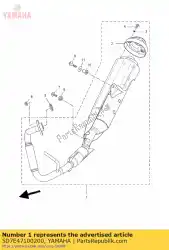 mbk m1705002 van Yamaha, met onderdeel nummer 5D7E47100200, bestel je hier online: