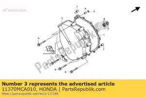 Honda 11370MCA010 cover comp, koppeling - Onderkant