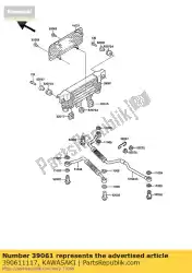 Ici, vous pouvez commander le radiateur-assy zg1000-a2 auprès de Kawasaki , avec le numéro de pièce 390611117: