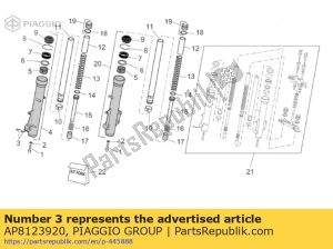 aprilia AP8123920 tornillo - Lado inferior