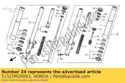 Tutaj możesz zamówić rura, d?. ? Lizga? Si? Od Honda , z numerem części 51525MZ0003: