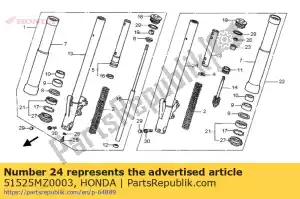 Honda 51525MZ0003 rura, d?. ?lizga? si? - Dół