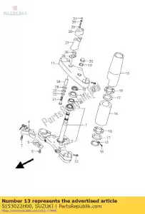 suzuki 5153022H00 ok?adka, górna - Dół