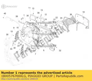 Piaggio Group 1B005767000LG bauletto anteriore - Bottom side