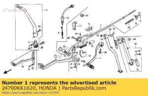 Honda 24700KK1620 pedal comp.change - Lado inferior