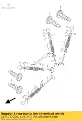 Qui puoi ordinare albero a camme comp, i da Suzuki , con numero parte 1273017G00: