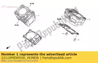 12110MEW920, Honda, cilinder comp., fr. honda nt 700 2006 2007 2008 2009 2010, Nieuw