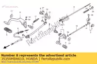 35350MBA610, Honda, schakelaar, rr. hou op honda vt shadow aero c2 c black widow dc vt750c vt750c2 750 , Nieuw