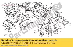 Aquí puede pedir conjunto de capucha, l. Superior (wl) * de Honda , con el número de pieza 64201MY3780ZC: