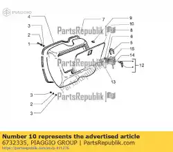 Qui puoi ordinare vano portaoggetti da Piaggio Group , con numero parte 6732335: