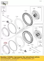 410250095WC, Kawasaki, velg, rr, 2.15x19, zwart kawasaki kx  f kx450f kx450 450 , Nieuw