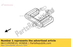 Honda 06111MZ0E10 gasket kit,a - Bottom side