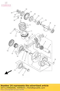 yamaha 5XT114960000 jefe, amortiguador - Lado inferior