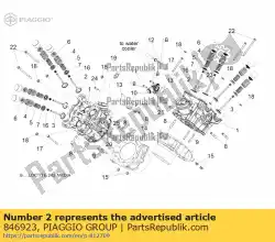 Tutaj możesz zamówić zawór wlotowy od Piaggio Group , z numerem części 846923: