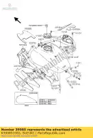 K390851065, Suzuki, tanque de almohadilla, combustible t suzuki vz 1600 2004 2005, Nuevo