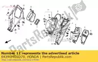 64390MGSD70, Honda, hoes, zak honda nc  xa integra d dct xd dtc sd s x sa nc700d 700 , Nieuw