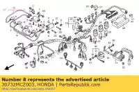 30732MCZ003, Honda, cordon, haute tension (2) honda cb 900 2002 2003 2004 2005, Nouveau
