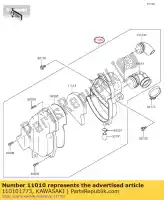 110101773, Kawasaki, filtro-assy-air klx110-a1 kawasaki  klx 110 2002 2003 2005 2006 2007 2008 2009 2010 2011 2012 2013 2014 2015 2016 2017 2018 2019 2020 2021, Nuovo